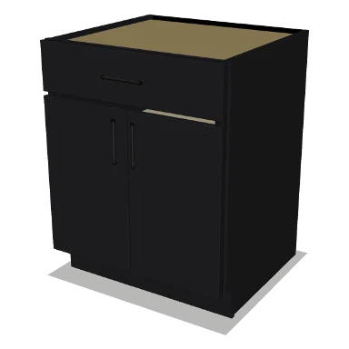 B27 cabinet in Shaker Black