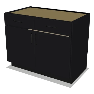 B42 cabinet in Shaker Black