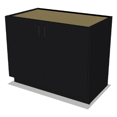 B42FH cabinet in Shaker Black