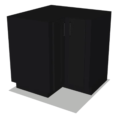 BER33 cabinet in Shaker Black