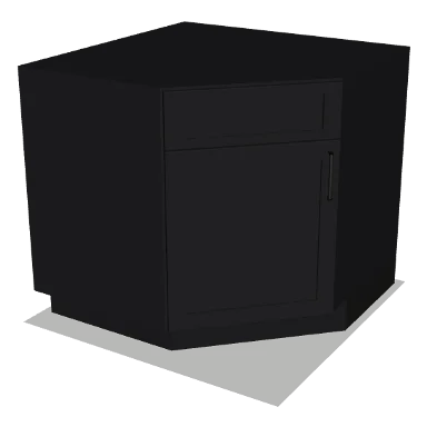 DSB36 cabinet in Shaker Black