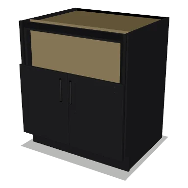 FSB30 cabinet in Shaker Black