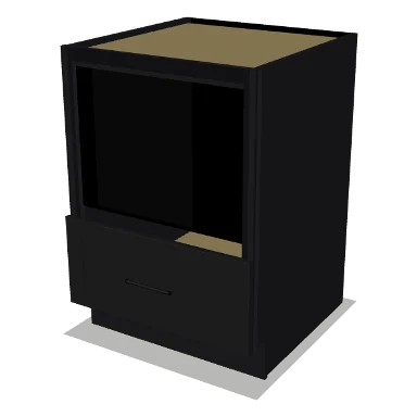 MB24 cabinet in Shaker Black
