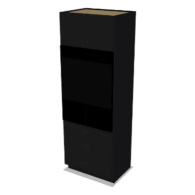 OC339624 cabinet in Shaker Black