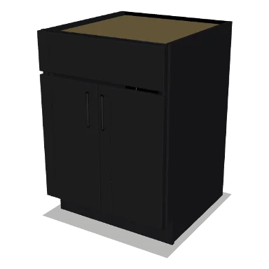 SB24 cabinet in Shaker Black