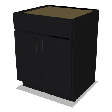 SB27 cabinet in Shaker Black