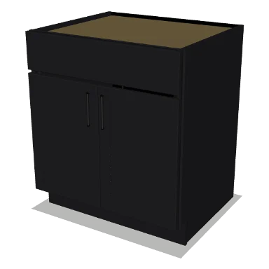 SB30 cabinet in Shaker Black