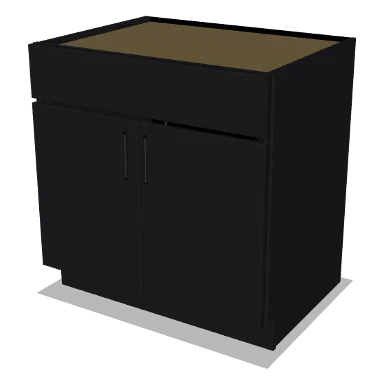 SB33 cabinet in Shaker Black