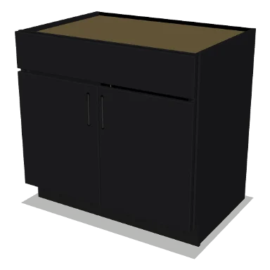 SB36 cabinet in Shaker Black