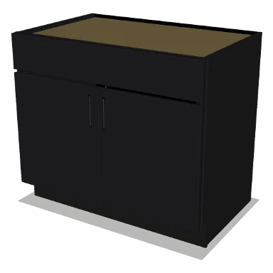 SB39 cabinet in Shaker Black