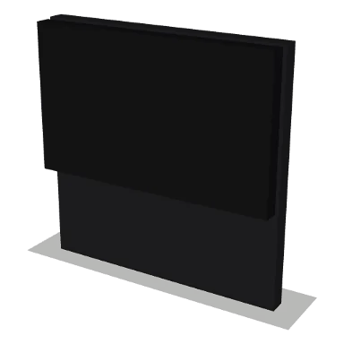 SD cabinet in Shaker Black
