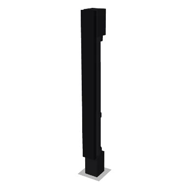 SQDL cabinet in Shaker Black