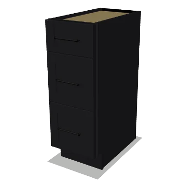 VDB12 cabinet in Shaker Black