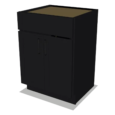 VSB24 cabinet in Shaker Black