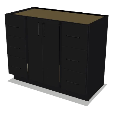 VSDB42 cabinet in Shaker Black