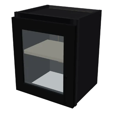 W1518GD cabinet in Shaker Black