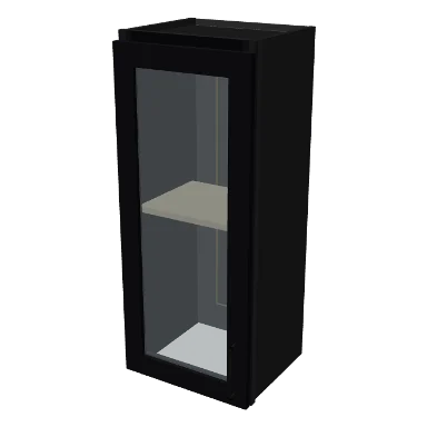 W1536GD cabinet in Shaker Black