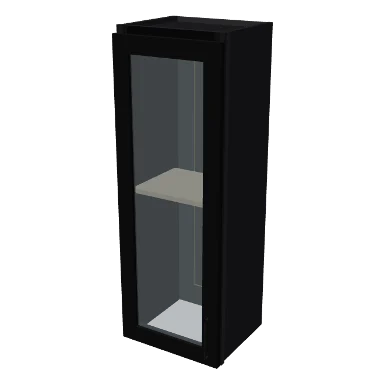 W1542GD cabinet in Shaker Black