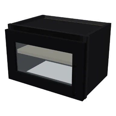 W1812GD cabinet in Shaker Black