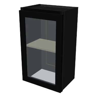 W1830GD cabinet in Shaker Black