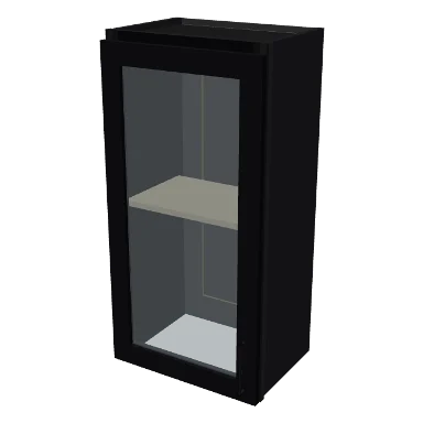 W1836GD cabinet in Shaker Black