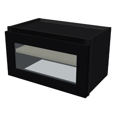 W2112GD cabinet in Shaker Black