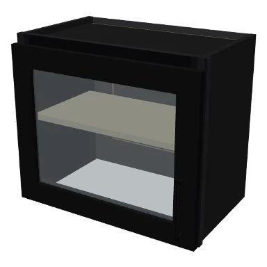 W2118GD cabinet in Shaker Black
