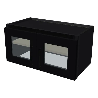 W2412GD cabinet in Shaker Black