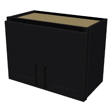 W2418 cabinet in Shaker Black