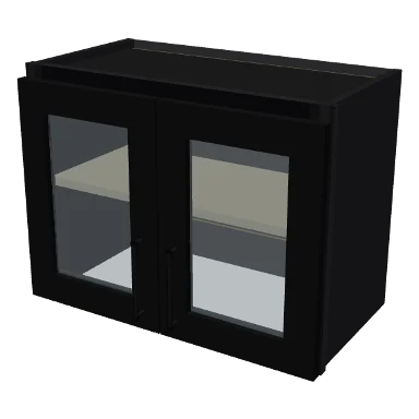W2418GD cabinet in Shaker Black