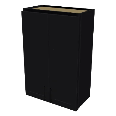 W2436 cabinet in Shaker Black