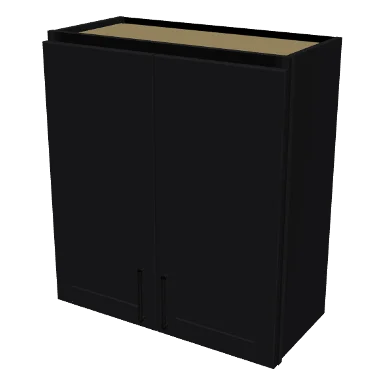 W2730 cabinet in Shaker Black