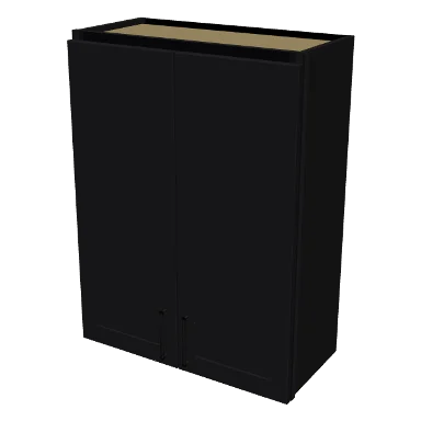 W2736 cabinet in Shaker Black