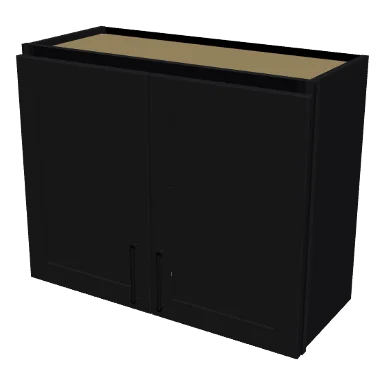 W3024 cabinet in Shaker Black