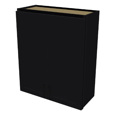 W3036 cabinet in Shaker Black