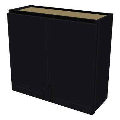 W3330 cabinet in Shaker Black