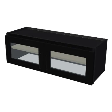 W3612GD cabinet in Shaker Black