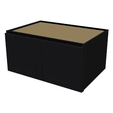 W361824 cabinet in Shaker Black