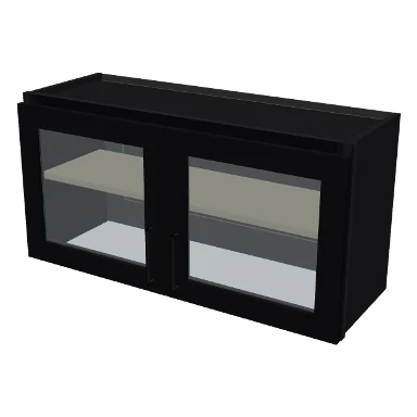 W3618GD cabinet in Shaker Black