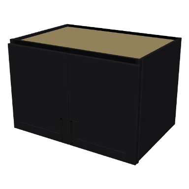W362424 cabinet in Shaker Black