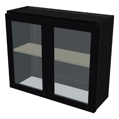 W3630GD cabinet in Shaker Black