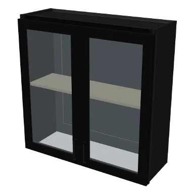 W3636GD cabinet in Shaker Black