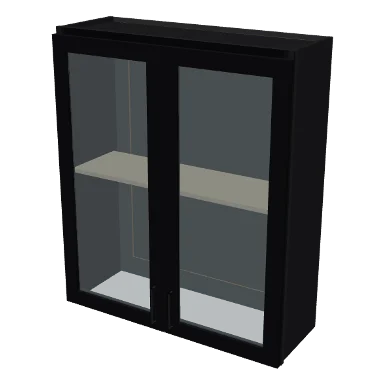 W3642GD cabinet in Shaker Black