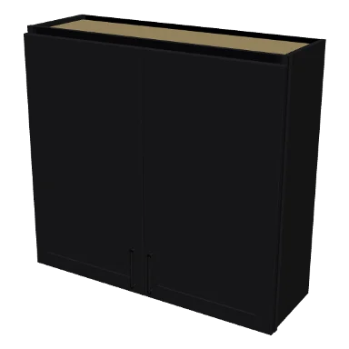 W3936 cabinet in Shaker Black