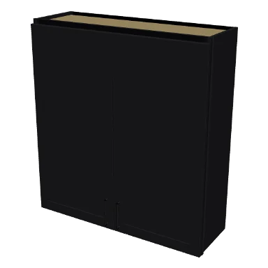 W3942 cabinet in Shaker Black
