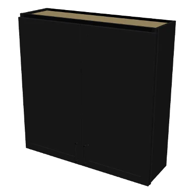 W4242 cabinet in Shaker Black
