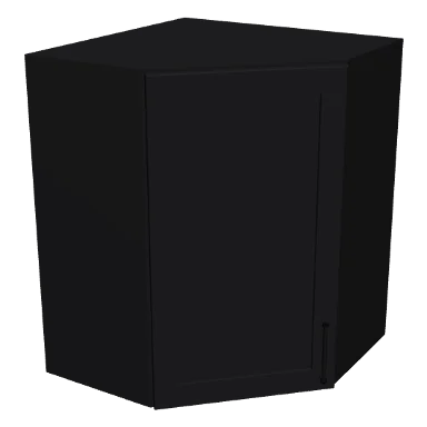 WDC2430 cabinet in Shaker Black