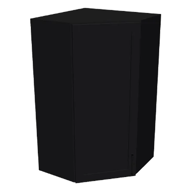 WDC2442 cabinet in Shaker Black