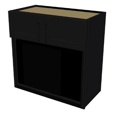 WMO3030 cabinet in Shaker Black