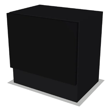 WXC1818 cabinet in Shaker Black